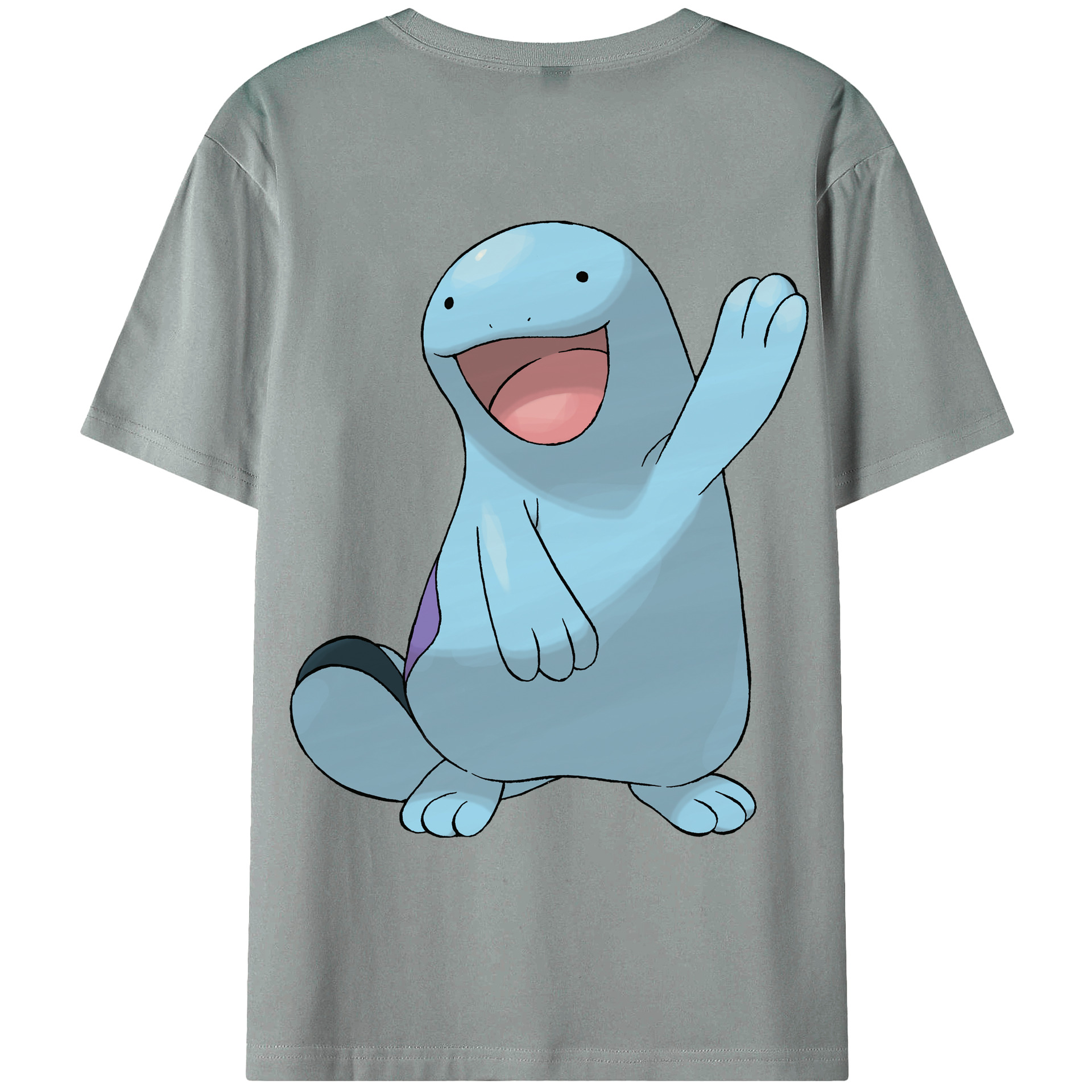 （画像用） ポケットモンスター Pokémon 綿100％ メンズ半袖Tシャツ（バックプリント） 通気性